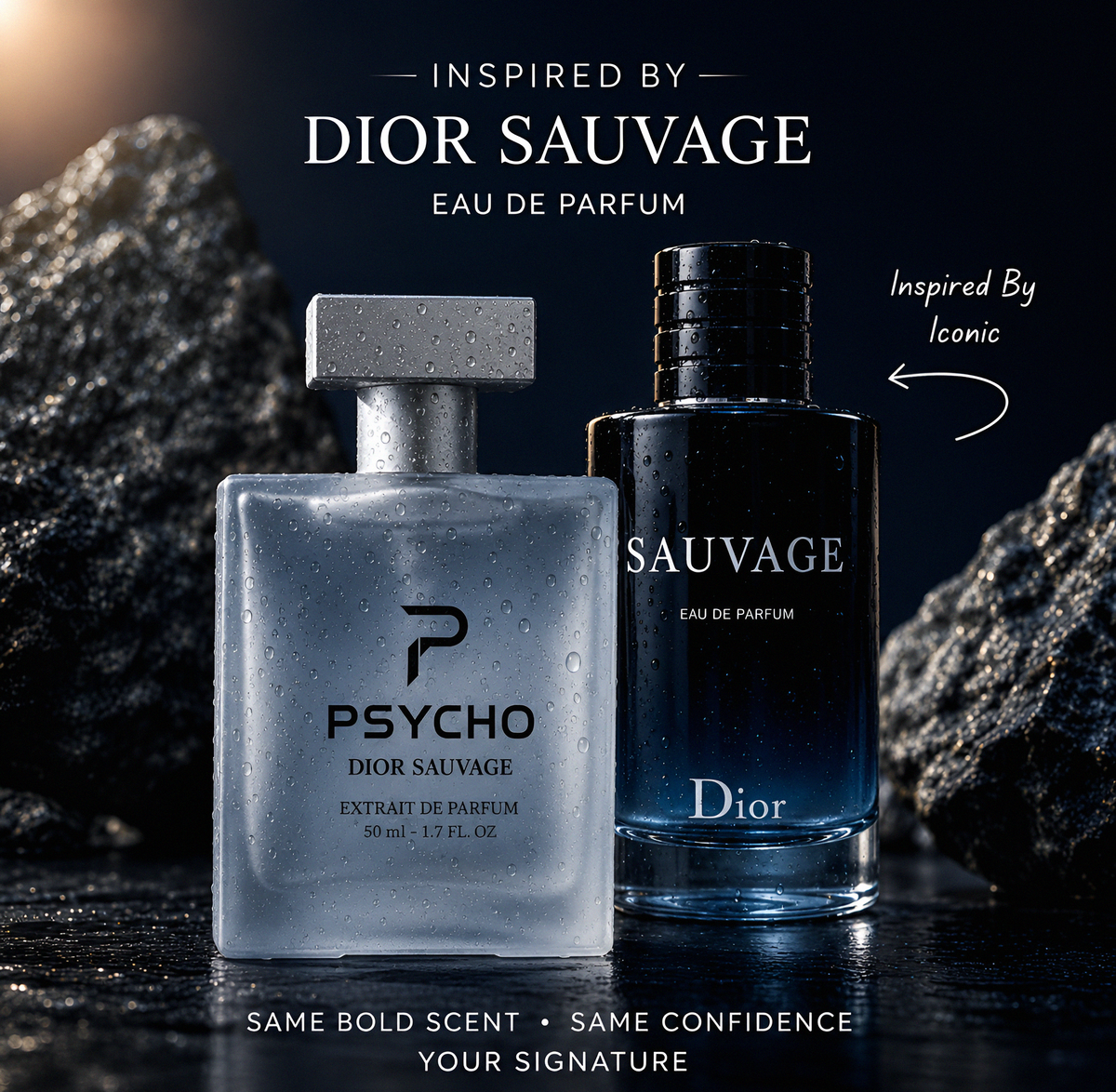 PSYCHO Inspired By Dior Sauvage Extrait De Parfum | 50ml