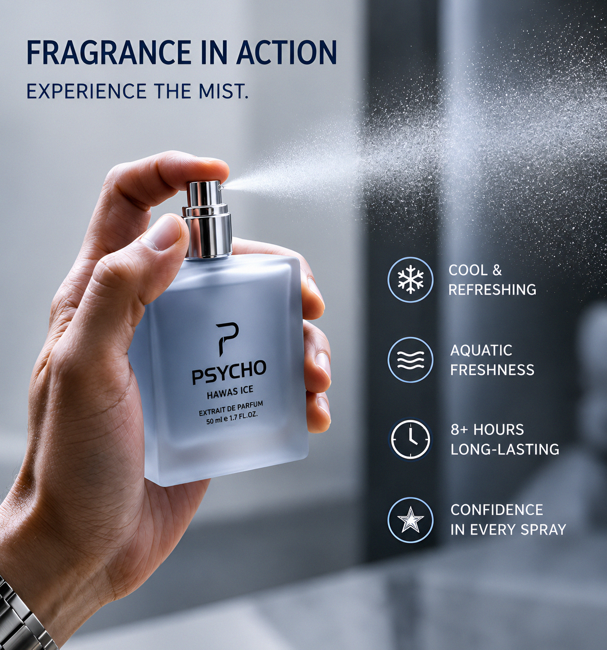 PSYCHO HAWAS ICE Inspired Perfume | 50ml